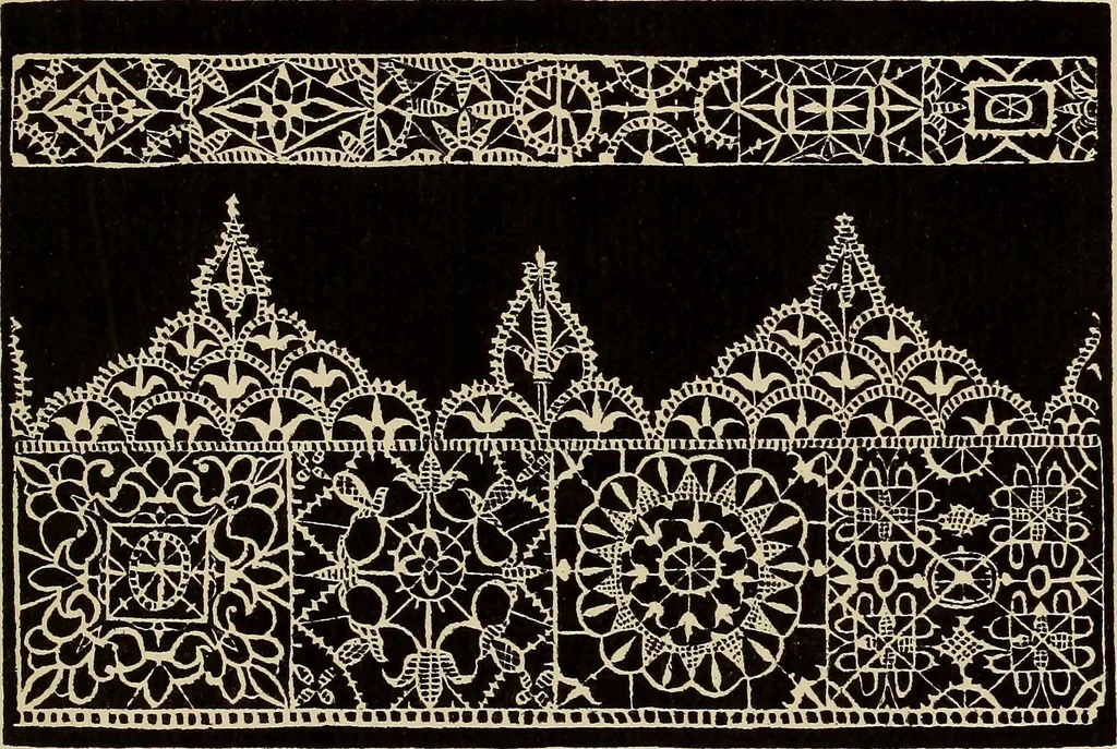 An illustration from Die Krone der kunstfertigen Frauen : Musterbuch, 1691 [i.e. 1601], 1891, leaf 180