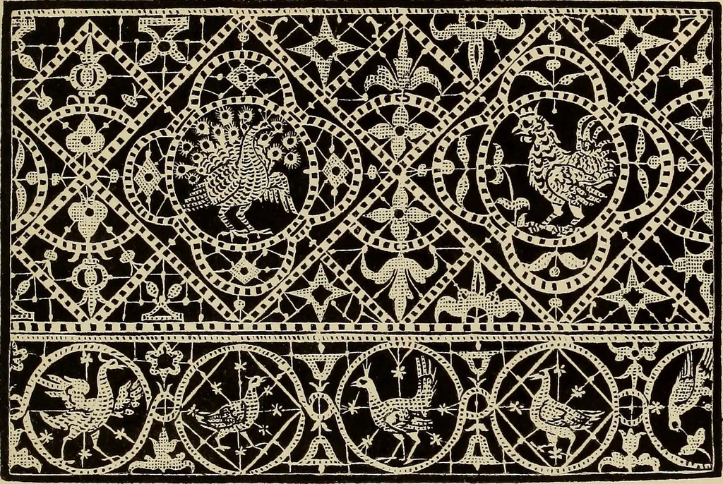 An illustration from Die Krone der kunstfertigen Frauen : Musterbuch, 1691 [i.e. 1601], 1891, leaf 186