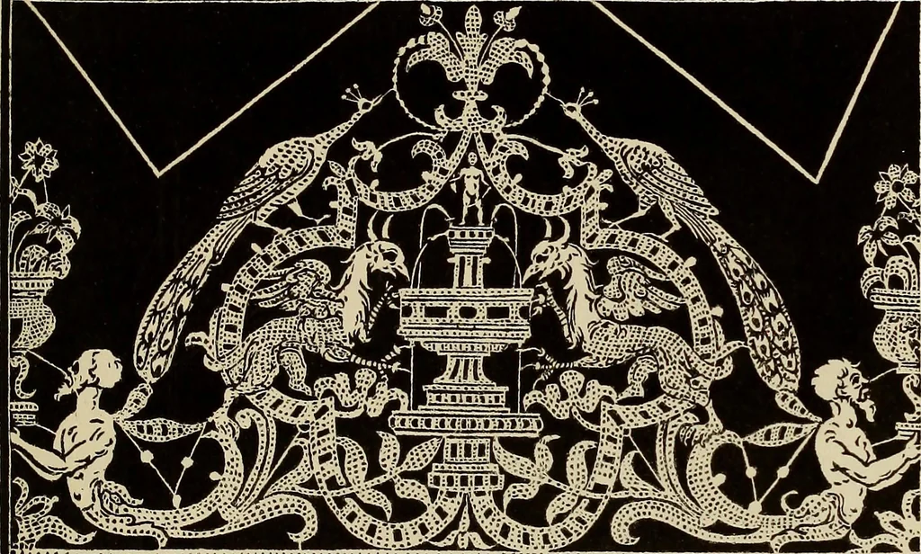 An illustration from Die Krone der kunstfertigen Frauen : Musterbuch, 1691 [i.e. 1601], 1891, leaf 190