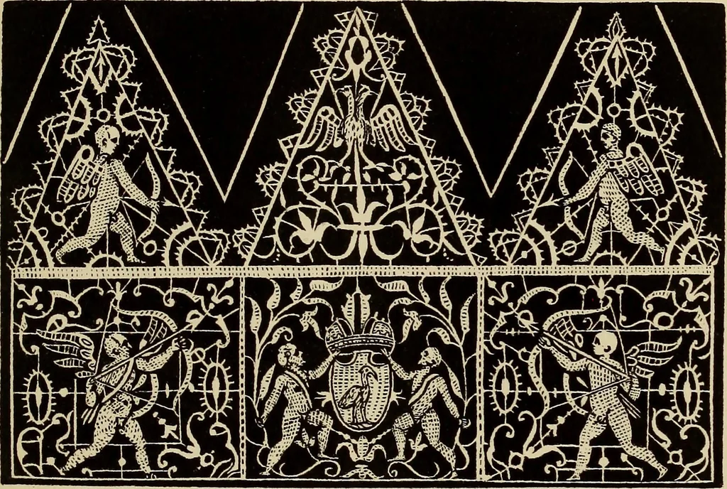 An illustration from Die Krone der kunstfertigen Frauen : Musterbuch, 1691 [i.e. 1601], 1891, leaf 20