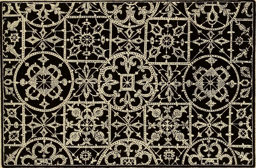 An illustration from Die Krone der kunstfertigen Frauen : Musterbuch, 1691 [i.e. 1601], 1891, leaf 200