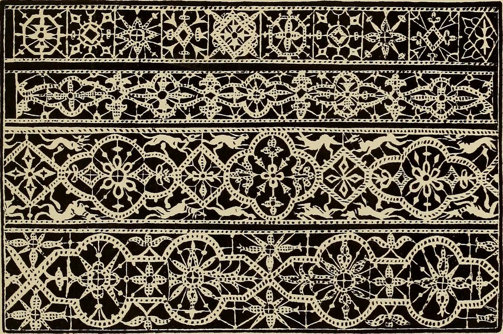 An illustration from Die Krone der kunstfertigen Frauen : Musterbuch, 1691 [i.e. 1601], 1891, leaf 204