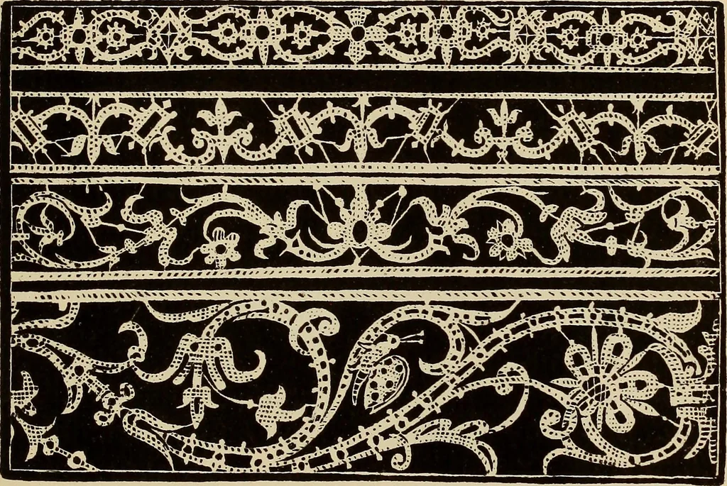An illustration from Die Krone der kunstfertigen Frauen : Musterbuch, 1691 [i.e. 1601], 1891, leaf 210