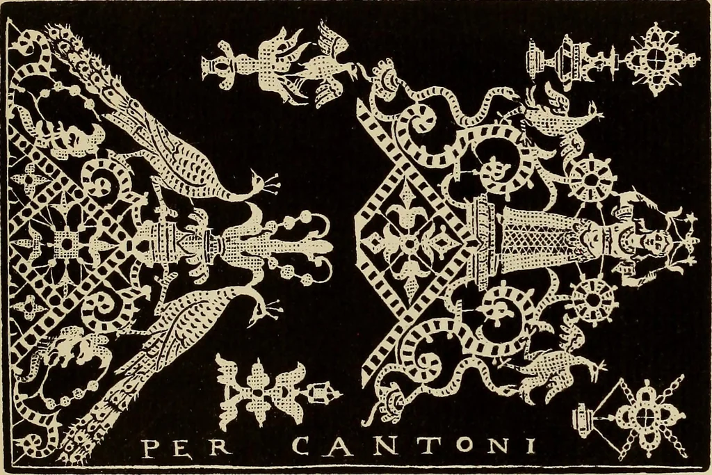 An illustration from Die Krone der kunstfertigen Frauen : Musterbuch, 1691 [i.e. 1601], 1891, leaf 212