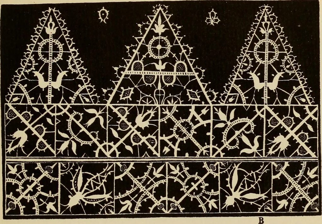 An illustration from Die Krone der kunstfertigen Frauen : Musterbuch, 1691 [i.e. 1601], 1891, leaf 22