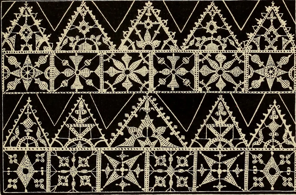 An illustration from Die Krone der kunstfertigen Frauen : Musterbuch, 1691 [i.e. 1601], 1891, leaf 220