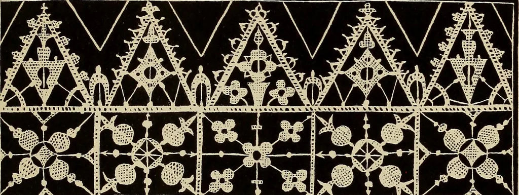 An illustration from Die Krone der kunstfertigen Frauen : Musterbuch, 1691 [i.e. 1601], 1891, leaf 222