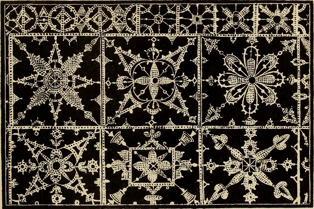 An illustration from Die Krone der kunstfertigen Frauen : Musterbuch, 1691 [i.e. 1601], 1891, leaf 228
