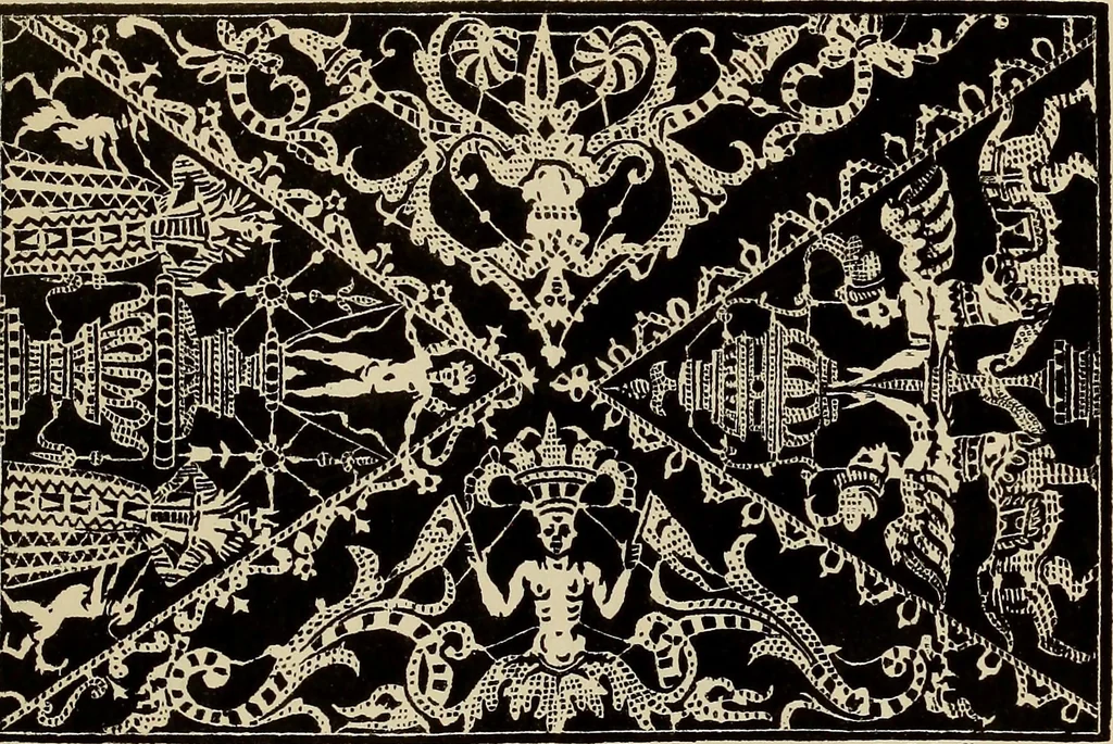 An illustration from Die Krone der kunstfertigen Frauen : Musterbuch, 1691 [i.e. 1601], 1891, leaf 230