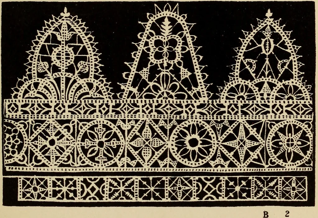 An illustration from Die Krone der kunstfertigen Frauen : Musterbuch, 1691 [i.e. 1601], 1891, leaf 24