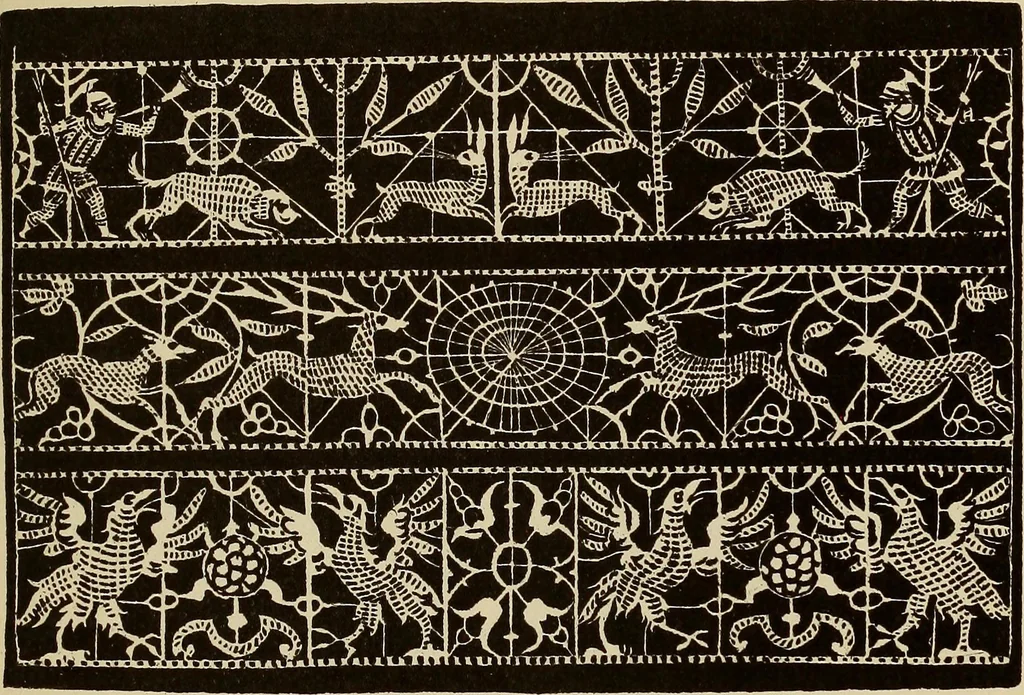 An illustration from Die Krone der kunstfertigen Frauen : Musterbuch, 1691 [i.e. 1601], 1891, leaf 26