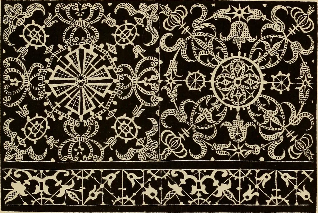 An illustration from Die Krone der kunstfertigen Frauen : Musterbuch, 1691 [i.e. 1601], 1891, leaf 28