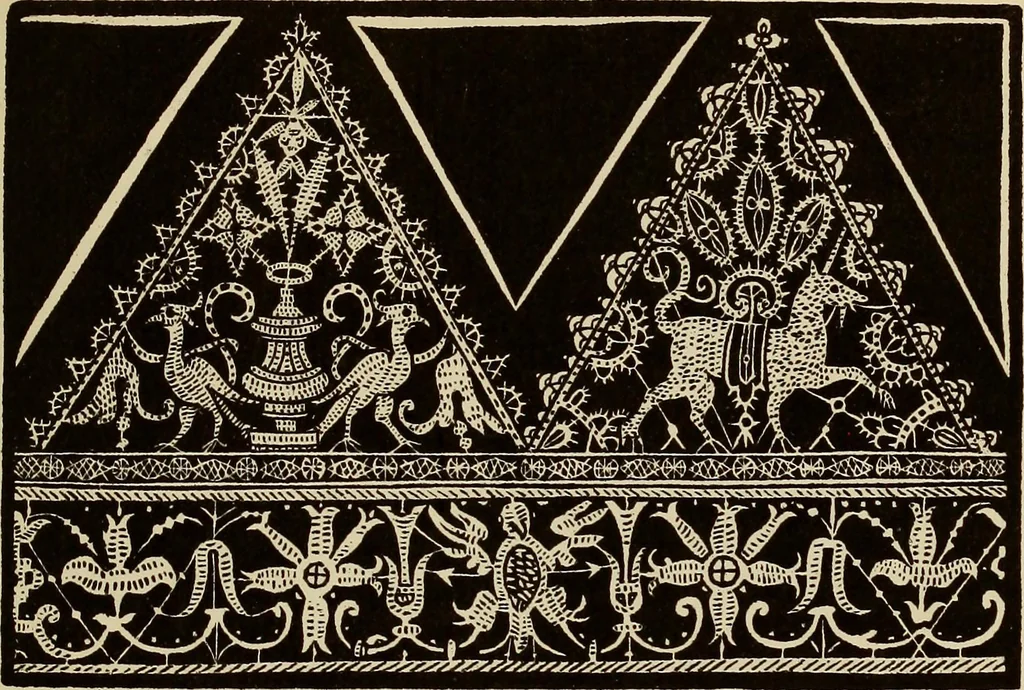 An illustration from Die Krone der kunstfertigen Frauen : Musterbuch, 1691 [i.e. 1601], 1891, leaf 36
