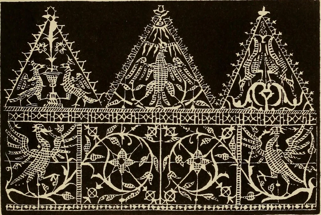 An illustration from Die Krone der kunstfertigen Frauen : Musterbuch, 1691 [i.e. 1601], 1891, leaf 38