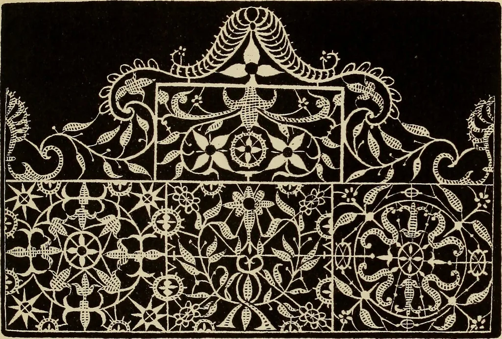 An illustration from Die Krone der kunstfertigen Frauen : Musterbuch, 1691 [i.e. 1601], 1891, leaf 48