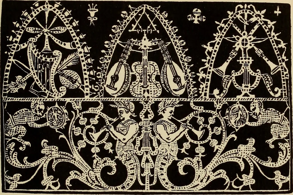 An illustration from Die Krone der kunstfertigen Frauen : Musterbuch, 1691 [i.e. 1601], 1891, leaf 52