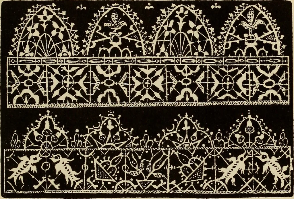 An illustration from Die Krone der kunstfertigen Frauen : Musterbuch, 1691 [i.e. 1601], 1891, leaf 56