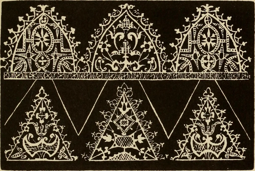 An illustration from Die Krone der kunstfertigen Frauen : Musterbuch, 1691 [i.e. 1601], 1891, leaf 58