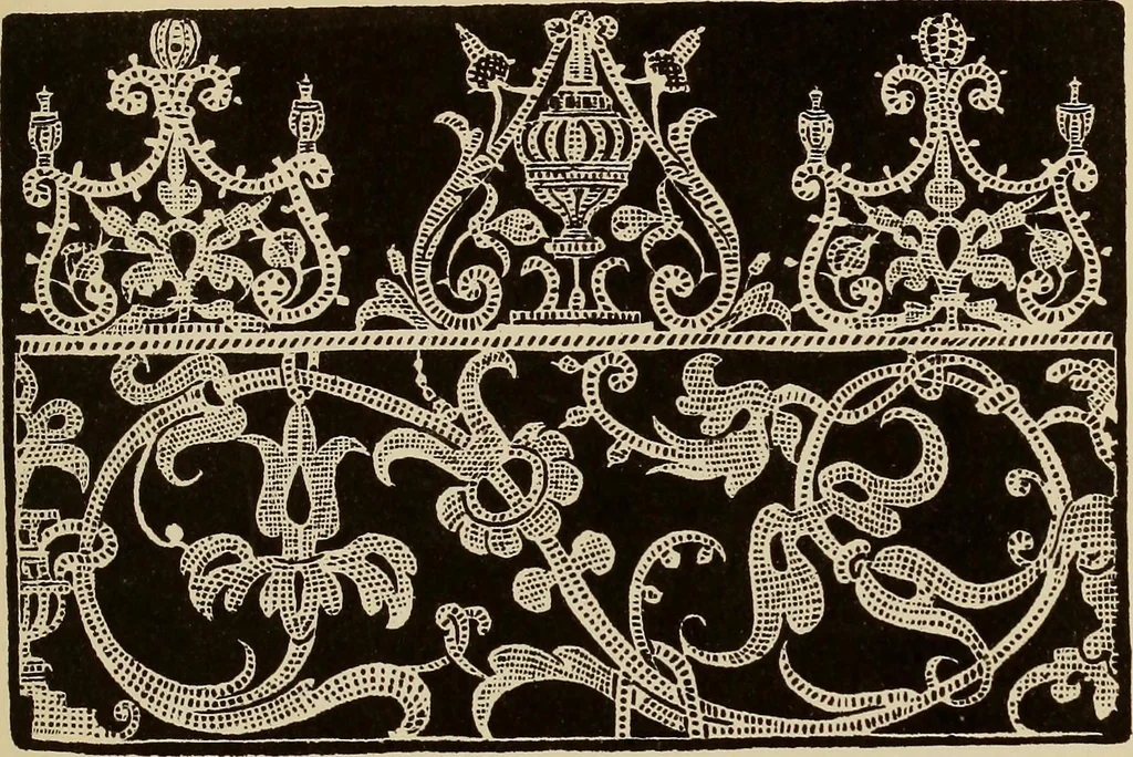An illustration from Die Krone der kunstfertigen Frauen : Musterbuch, 1691 [i.e. 1601], 1891, leaf 64