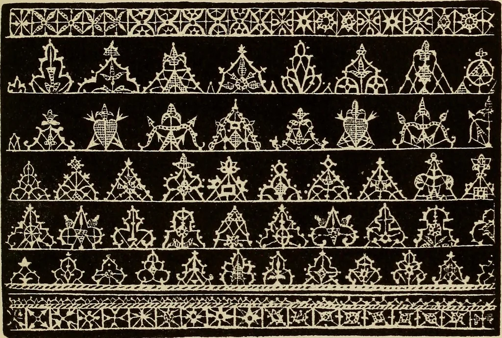 An illustration from Die Krone der kunstfertigen Frauen : Musterbuch, 1691 [i.e. 1601], 1891, leaf 66