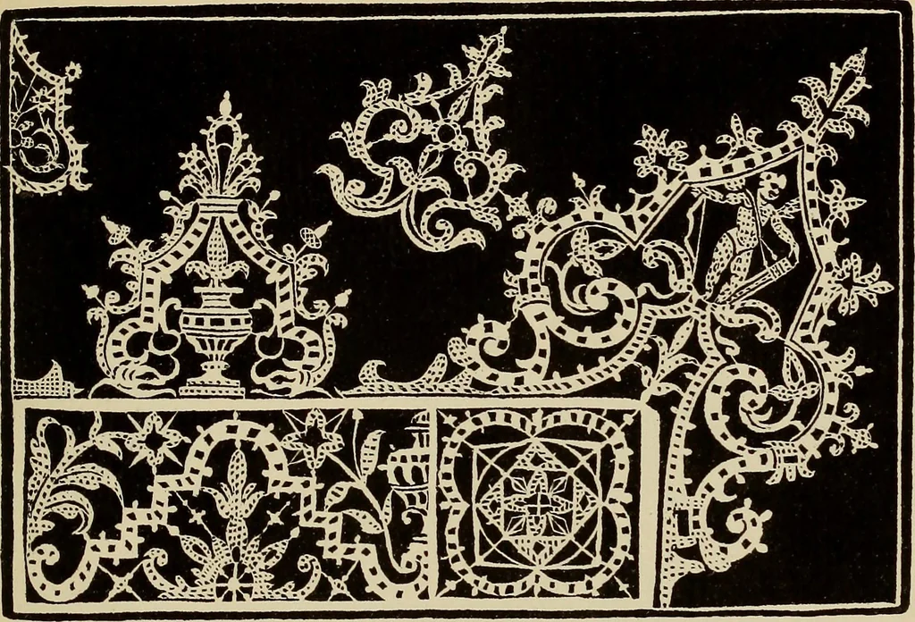An illustration from Die Krone der kunstfertigen Frauen : Musterbuch, 1691 [i.e. 1601], 1891, leaf 68