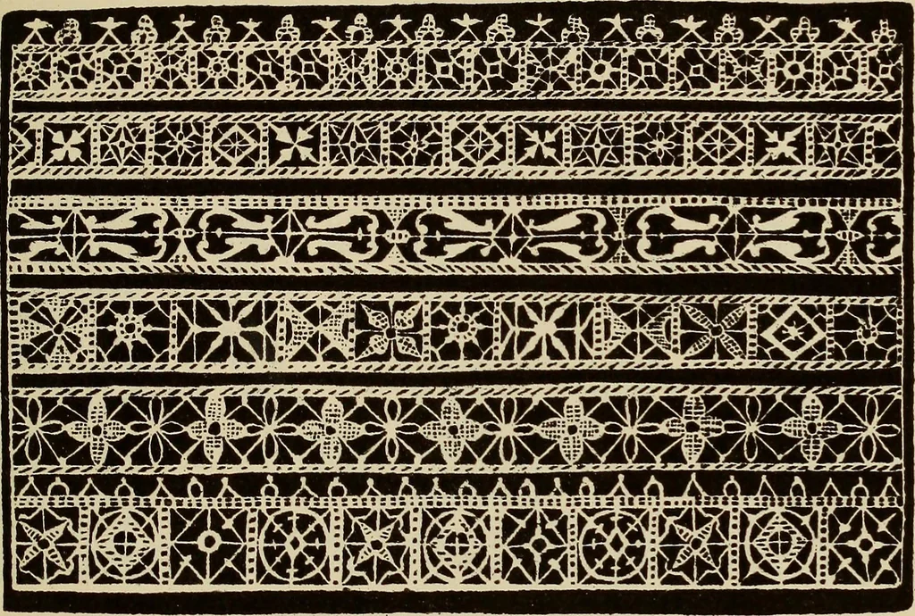 An illustration from Die Krone der kunstfertigen Frauen : Musterbuch, 1691 [i.e. 1601], 1891, leaf 70