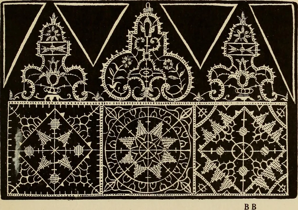 An illustration from Die Krone der kunstfertigen Frauen : Musterbuch, 1691 [i.e. 1601], 1891, leaf 82