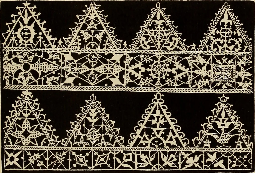 An illustration from Die Krone der kunstfertigen Frauen : Musterbuch, 1691 [i.e. 1601], 1891, leaf 84