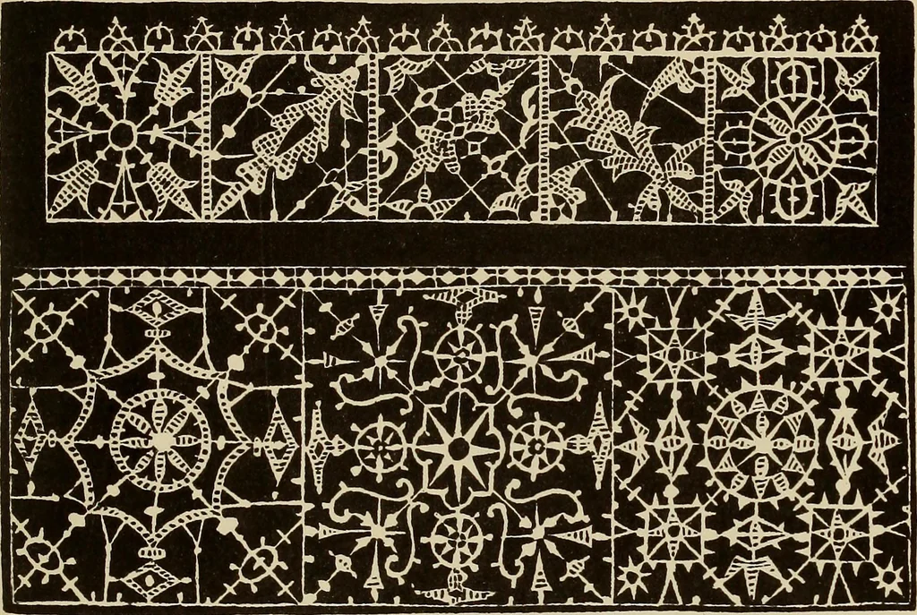An illustration from Die Krone der kunstfertigen Frauen : Musterbuch, 1691 [i.e. 1601], 1891, leaf 94