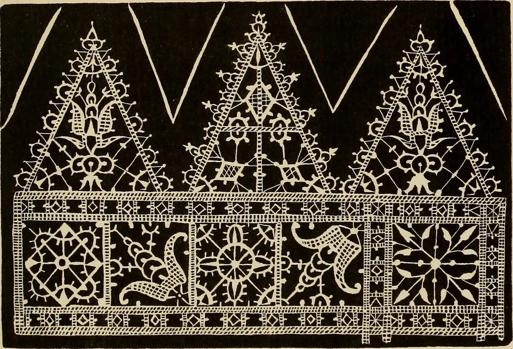 An illustration from Die Krone der kunstfertigen Frauen : Musterbuch, 1691 [i.e. 1601], 1891, leaf 96