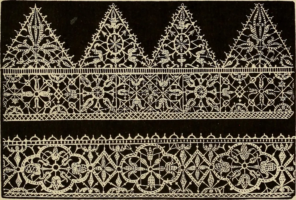 An illustration from Die Krone der kunstfertigen Frauen : Musterbuch, 1691 [i.e. 1601], 1891, leaf 98