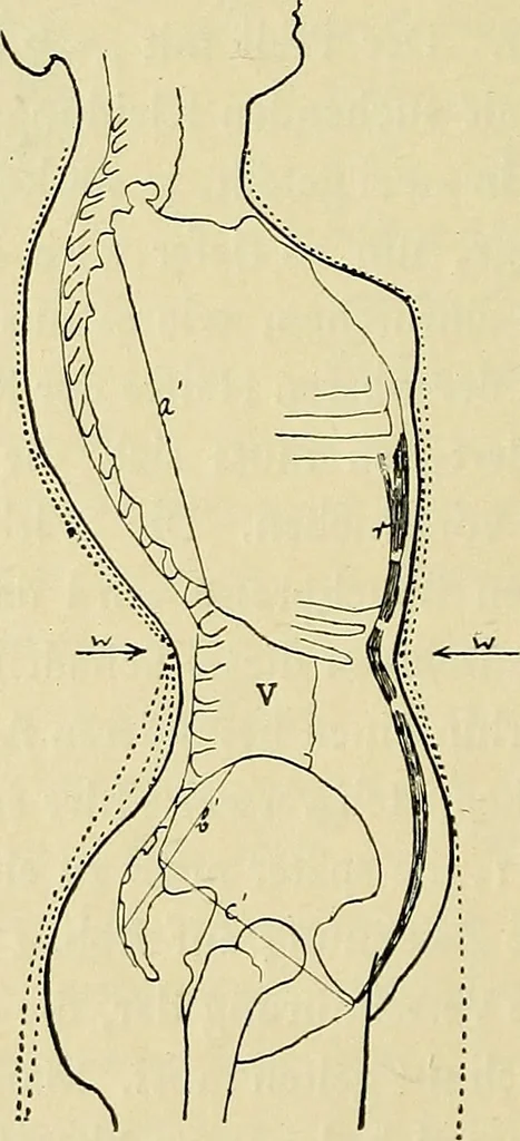 An illustration from Die Kultur des weiblichen Körpers als Grundlage der Frauenkleidung, 1902, leaf 37