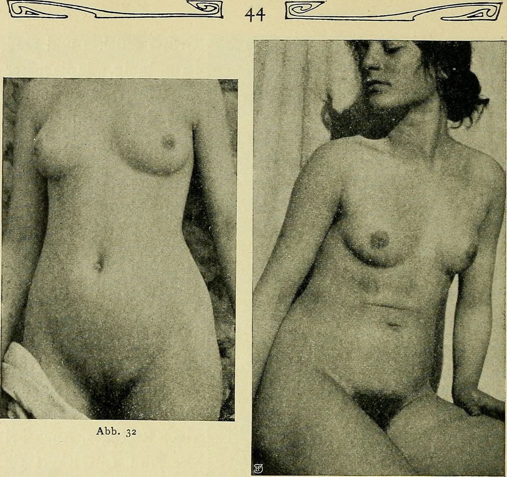 An illustration from Die Kultur des weiblichen Körpers als Grundlage der Frauenkleidung, 1902, leaf 45