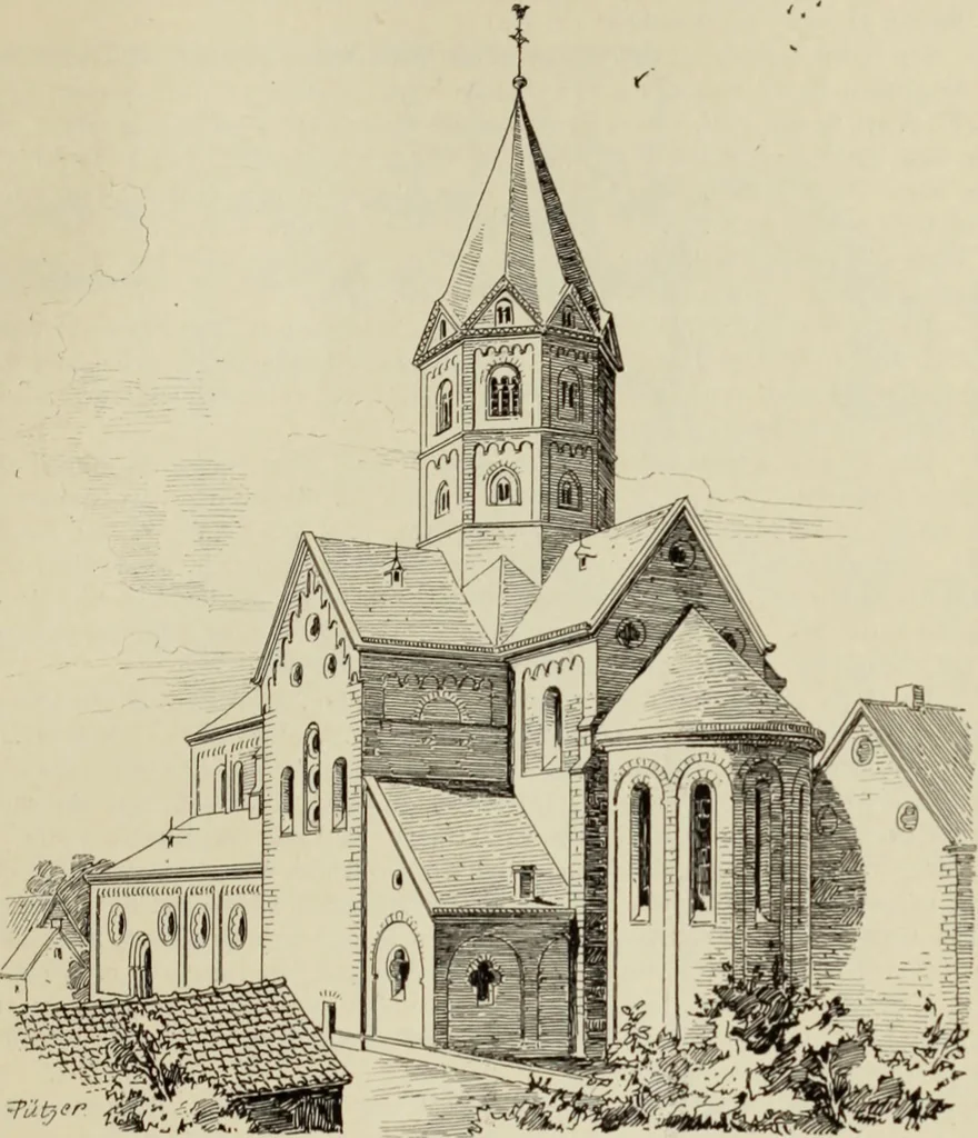 An illustration from Die Kunstdenkmaler der Stadte und Kreise Gladbach und Krefeld, 1896, leaf 115
