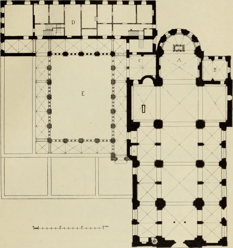 An illustration from Die Kunstdenkmaler der Stadte und Kreise Gladbach und Krefeld, 1896, leaf 117