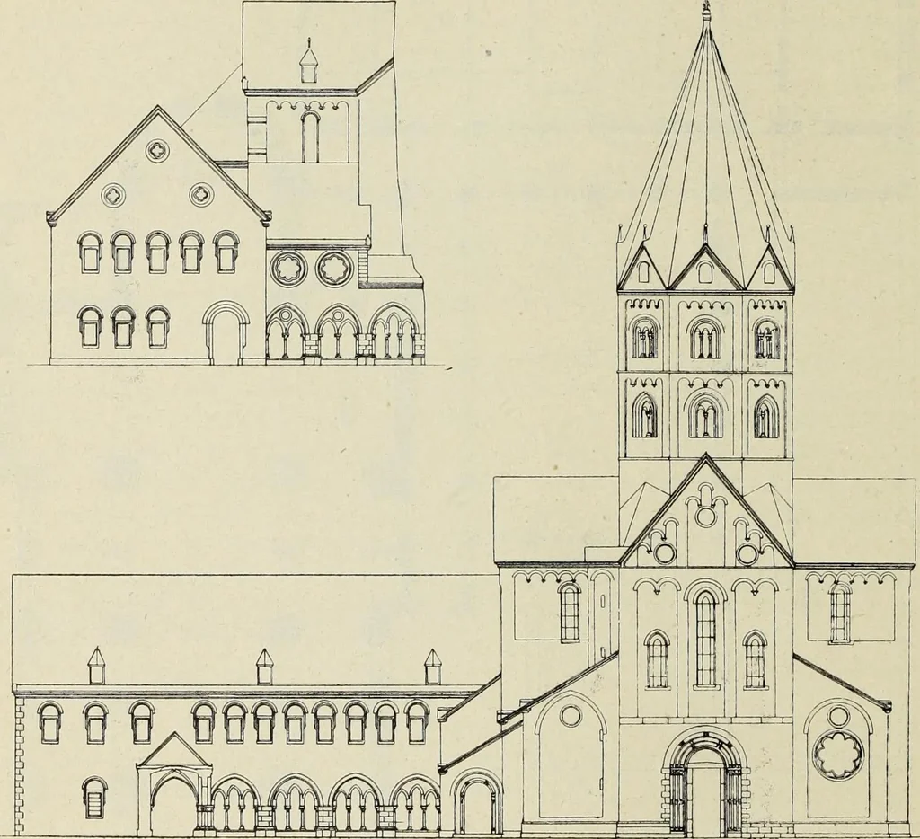 An illustration from Die Kunstdenkmaler der Stadte und Kreise Gladbach und Krefeld, 1896, leaf 118