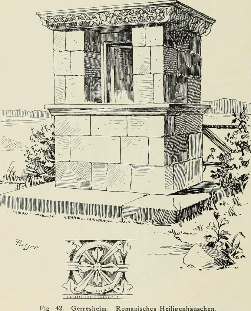 An illustration from Die Kunstdenkmaler der Stadte und Kreise Gladbach und Krefeld, 1896, leaf 126