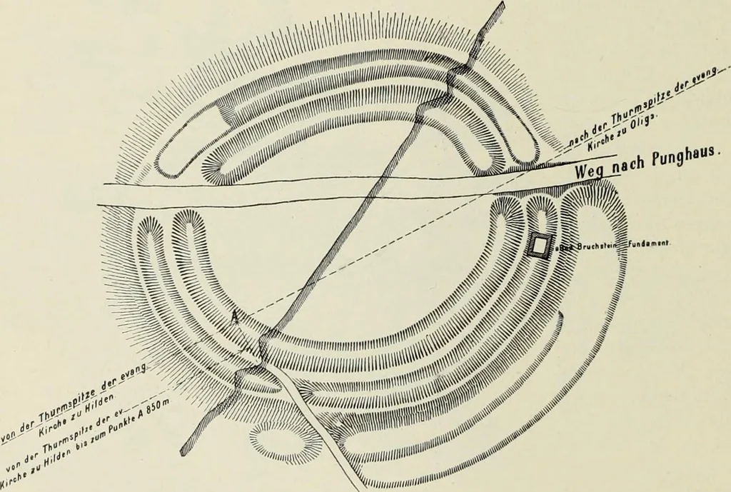 An illustration from Die Kunstdenkmaler der Stadte und Kreise Gladbach und Krefeld, 1896, leaf 134