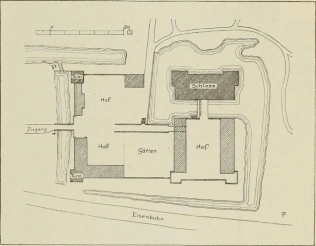 An illustration from Die Kunstdenkmaler der Stadte und Kreise Gladbach und Krefeld, 1896, leaf 147