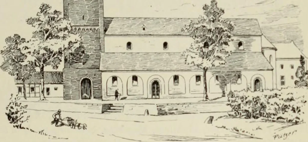 An illustration from Die Kunstdenkmaler der Stadte und Kreise Gladbach und Krefeld, 1896, leaf 151