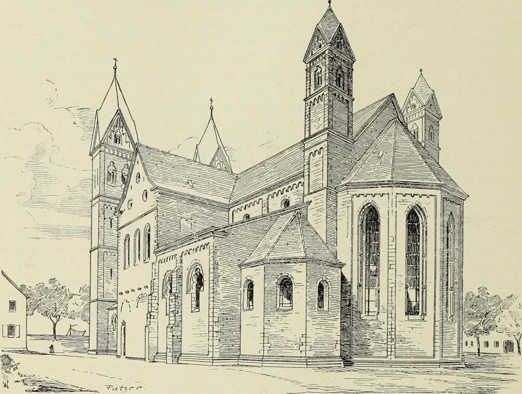 An illustration from Die Kunstdenkmaler der Stadte und Kreise Gladbach und Krefeld, 1896, leaf 156