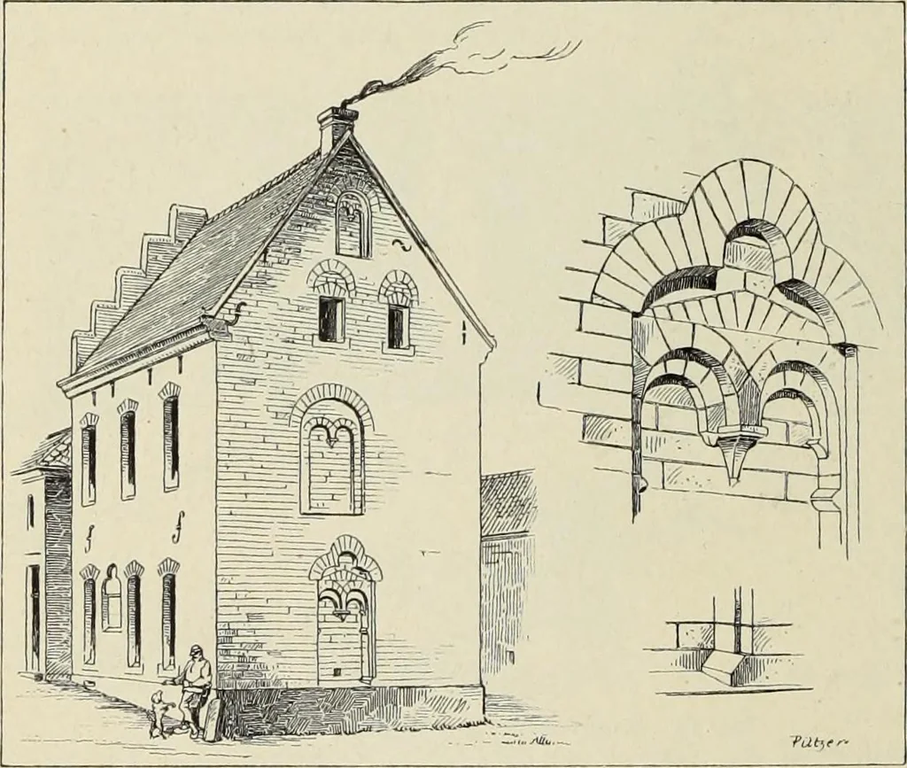An illustration from Die Kunstdenkmaler der Stadte und Kreise Gladbach und Krefeld, 1896, leaf 170
