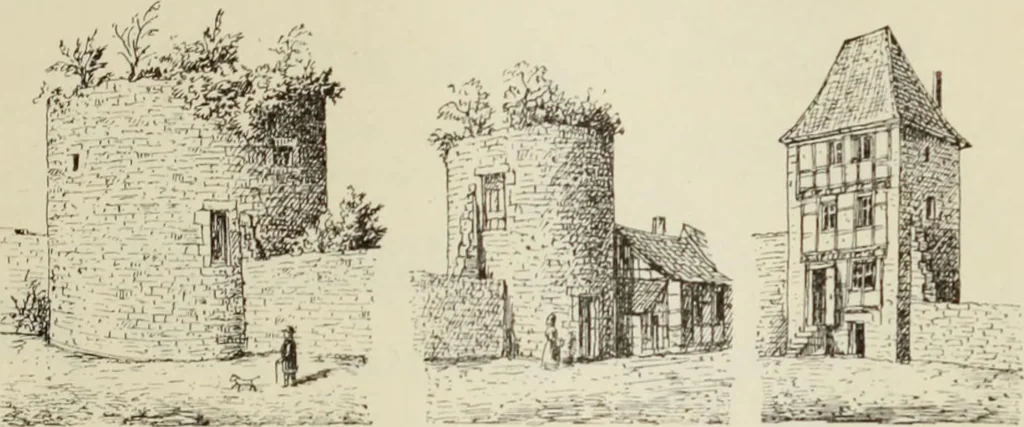 An illustration from Die Kunstdenkmaler der Stadte und Kreise Gladbach und Krefeld, 1896, leaf 189