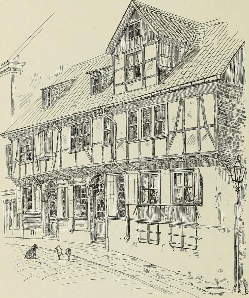 An illustration from Die Kunstdenkmaler der Stadte und Kreise Gladbach und Krefeld, 1896, leaf 232