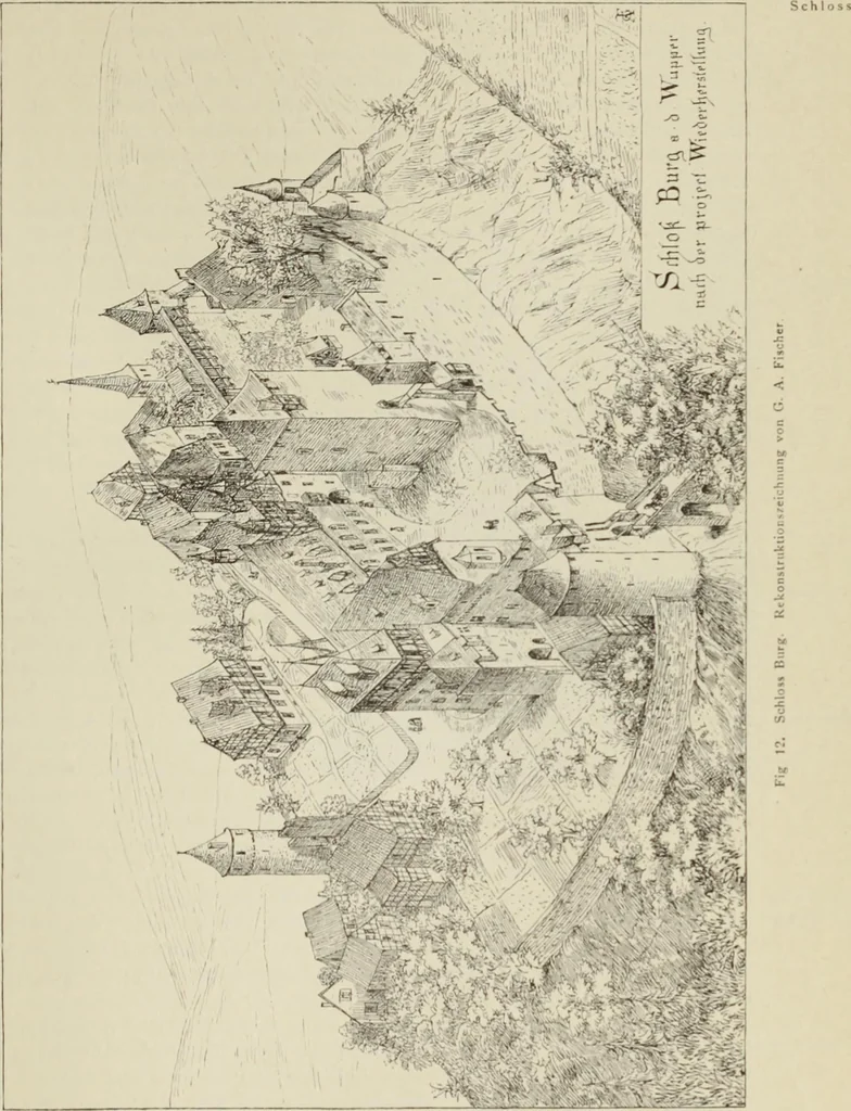 An illustration from Die Kunstdenkmaler der Stadte und Kreise Gladbach und Krefeld, 1896, leaf 245