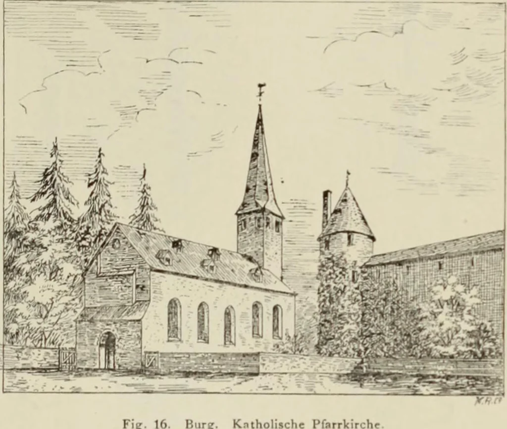 An illustration from Die Kunstdenkmaler der Stadte und Kreise Gladbach und Krefeld, 1896, leaf 255