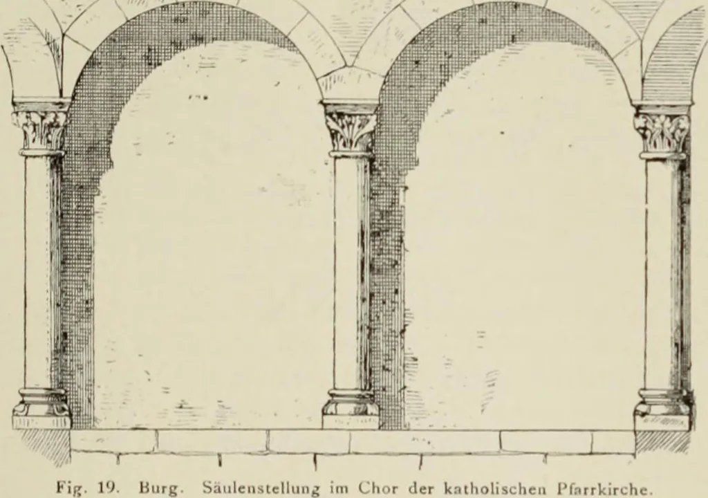 An illustration from Die Kunstdenkmaler der Stadte und Kreise Gladbach und Krefeld, 1896, leaf 257