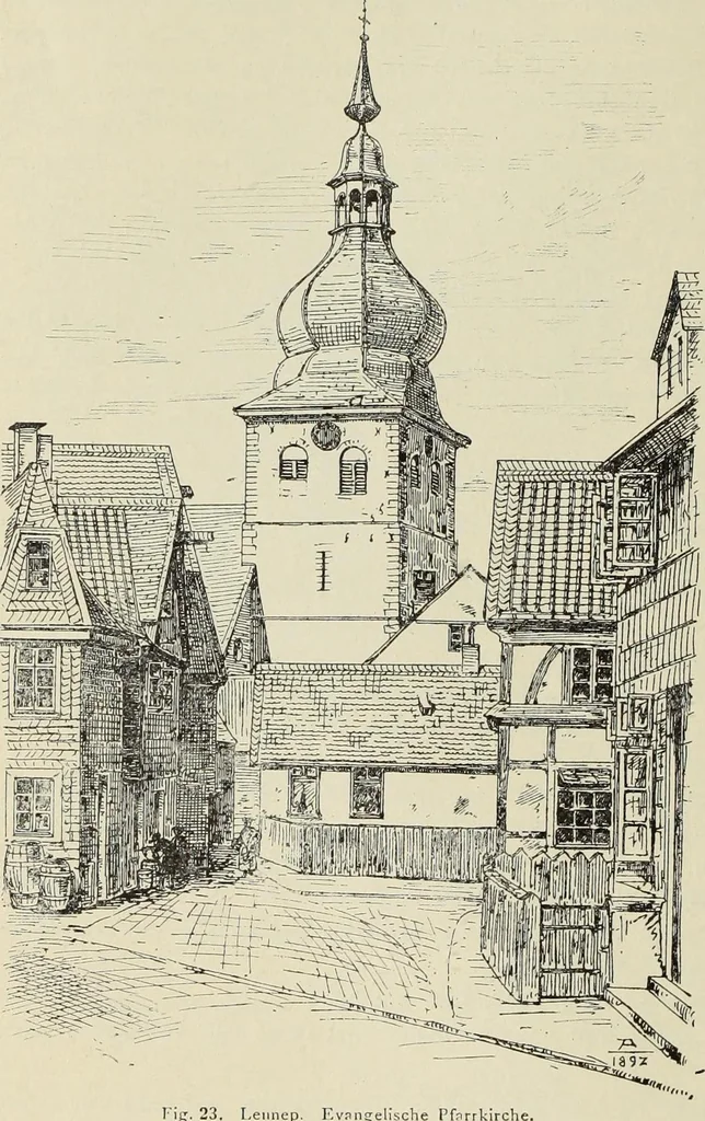 An illustration from Die Kunstdenkmaler der Stadte und Kreise Gladbach und Krefeld, 1896, leaf 264