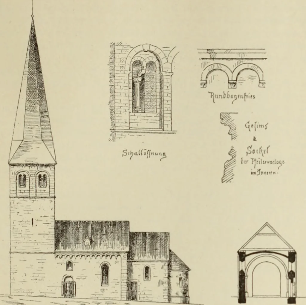 An illustration from Die Kunstdenkmaler der Stadte und Kreise Gladbach und Krefeld, 1896, leaf 277