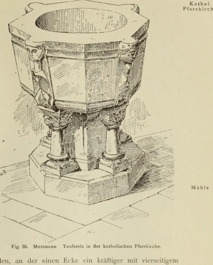 An illustration from Die Kunstdenkmaler der Stadte und Kreise Gladbach und Krefeld, 1896, leaf 291